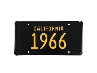Scott Drake - 1966 Mustang California License Plate