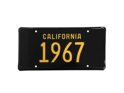 Scott Drake - 1967 Mustang California License Plate