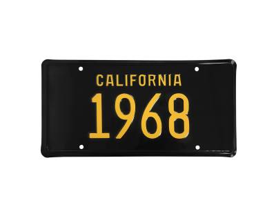 Scott Drake - 1968 Mustang California License Plate