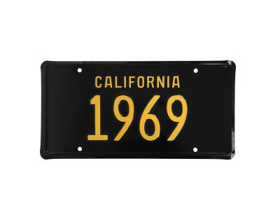 Scott Drake - 1969 Mustang California Lincense Plate