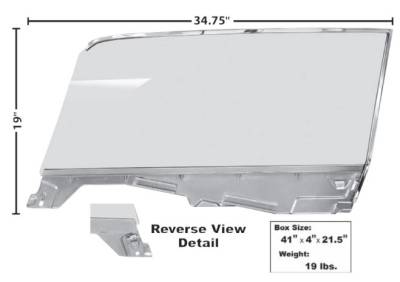 Dynacorn | Mustang Parts - 65 - 66 Mustang Door Window Clear Glass with Frame, Coupe, RH