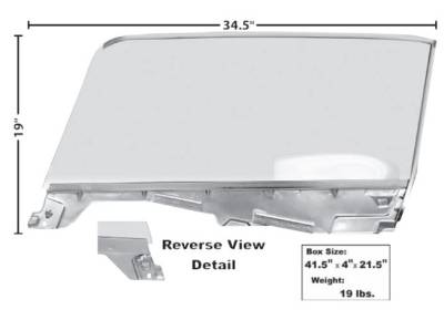 Dynacorn | Mustang Parts - 65 - 66 Mustang Door Window Clear Glass with Frame, Convertible, RH