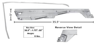 Dynacorn | Mustang Parts - 65 - 66 Mustang Convertible Door Window Frame, RH, 2 PC