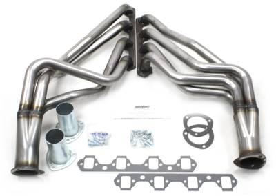 Patriot Exhaust Products - 65-73 Mustang Patriot Full Length Headers for 289/302/351W, Stock OR Borgeson Box, Bare