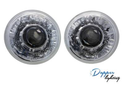 Stang-Aholics - 65 - 68, 70 - 73 Classic Mustang 7" Round Projector Headlights