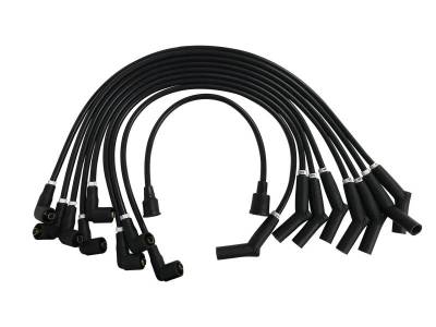 Scott Drake - 289-302 8mm Ford Logo Ignition Wires Black