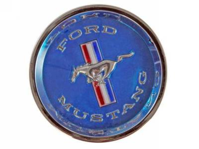 Scott Drake - 65 - 66 Mustang Styled Steel Hubcaps (blue)