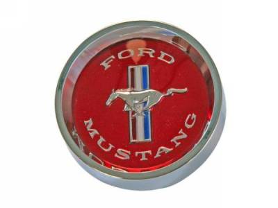 Scott Drake - 65-66 Mustang Styled Steel Hub Cap (red)