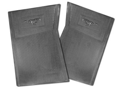 Scott Drake - 64-73 Mustang Pony Floor Mats (Black)