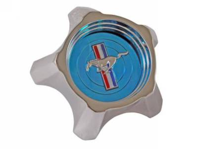 Scott Drake - 1967 Mustang  Styled Steel Hub Cap  (Blue, Original Design)