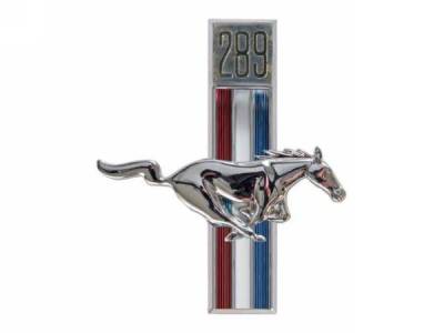 Scott Drake - 67-68 Mustang 289 Running Horse Fender Emblems (RH)