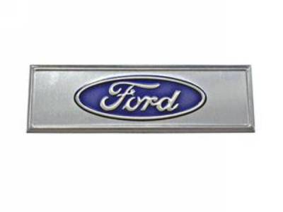 Scott Drake - 67-73 Mustang Door Sill Scuff Plate Emblem (Blue)