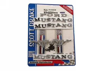 Scott Drake - 1967 Mustang Emblem Kit 390