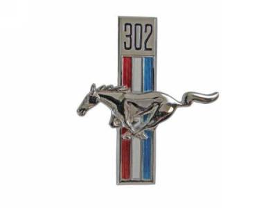 Scott Drake - 1968 Mustang 302 Running Horse Fender Emblems (LH)