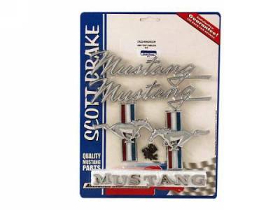 Scott Drake - 1968 Mustang Emblem Kit (200 6 Cylinder)