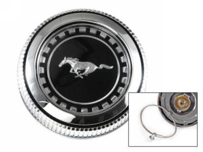 Scott Drake - 71-73 Mustang Fuel Cap (with Vent & Cable)