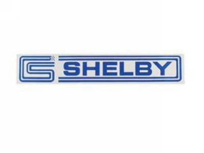 Scott Drake - 1965 - 1970 Mustang  Shelby Decal, Blue Lettering