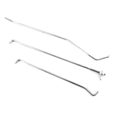 All Classic Parts - 67-68 Mustang Door Lock Rod Set, Left (3pc Set)