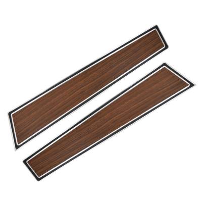 All Classic Parts - 71-73 Mustang Door Panel w/ Woodgrain Inserts, PAIR