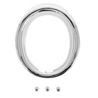 All Classic Parts - 65-66 Mustang GT Exhaust Ring, Deluxe, Chrome
