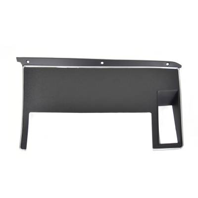 All Classic Parts - 71-73 Mustang Dash Trim, Black Camera Case Finish (Before 12/1/71)