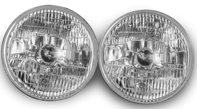Stang-Aholics - 65 - 68, 70 - 73 Classic Mustang 7" OE7 Round Chrome Projector Headlight