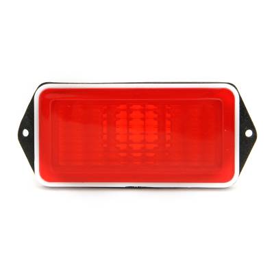 All Classic Parts - 69 Mustang Rear Side Marker Light Housing & Red Lens w/ Gasket, Fits RH or LH