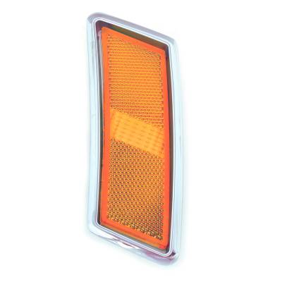 All Classic Parts - 70 Mustang Front Side Marker Light Assembly, Includes Bezel, Lens & Housing, Left