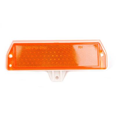 All Classic Parts - 71-73 Mustang Front Side Marker Light Housing w/ Amber Lens, Right