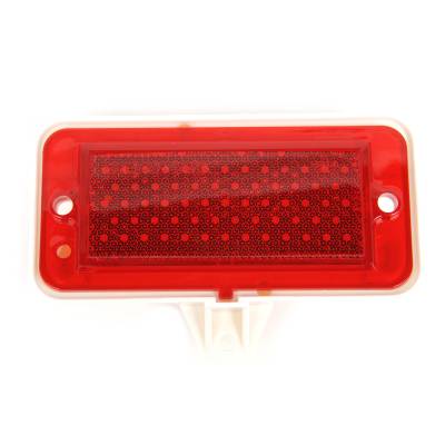 All Classic Parts - 71-73 Mustang Rear Side Marker Light Housing w/ Red Lens, Right
