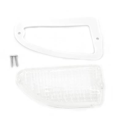 All Classic Parts - 69-70 Mustang Parking Light Clear Lens, Gasket & Hardware, Right
