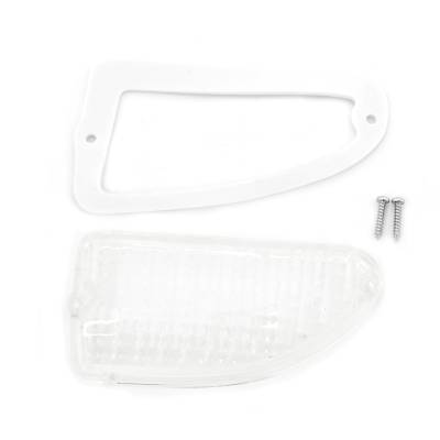 All Classic Parts - 69-70 Mustang Parking Light Clear Lens, Gasket & Hardware, Left