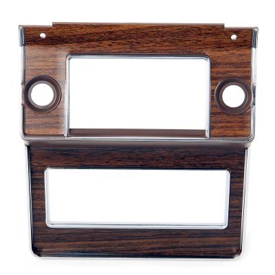 All Classic Parts - 69-70 Mustang Radio Bezel w/ Woodgrain Decal