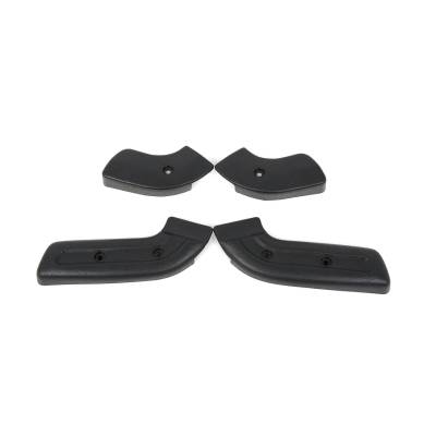 All Classic Parts - 68-70 Mustang Seat Side Hinge Cover, Black, 4pc set