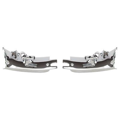 All Classic Parts - 65-66 Mustang Sunvisor Bracket Assembly w/o Rod, Convertible, PAIR