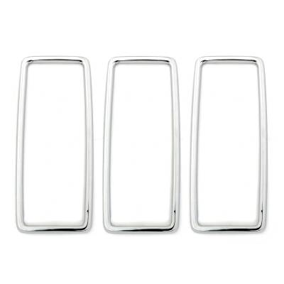 All Classic Parts - 69 Mustang Tail Light Lens Trim Only, Set of 3, Fits RH or LH
