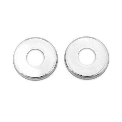All Classic Parts - 69-73 Mustang Window Handle Plate, Chrome, 2pcs