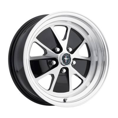 Legendary Wheel Co. - 64 - 73 Mustang 17 x 8 Styled Alloy Wheel, Gloss Black