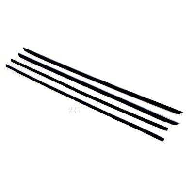 All Classic Parts - 65-66 Mustang Window Felt Weatherstrip Kit, Fastback (4 Pcs)