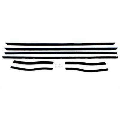 All Classic Parts - 67-68 Mustang Window Felt Weatherstrip Kit, Coupe (8 Pcs)