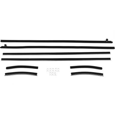 All Classic Parts - 69-70 Mustang Window Felt Weatherstrip Kit, Coupe (8 Pcs)