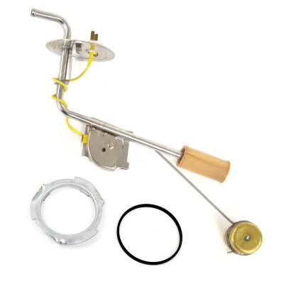 All Classic Parts - 74-76 Mustang Fuel Sending Unit w/ Brass Float, Lock Ring & Gasket, STAINLESS, 5/16"