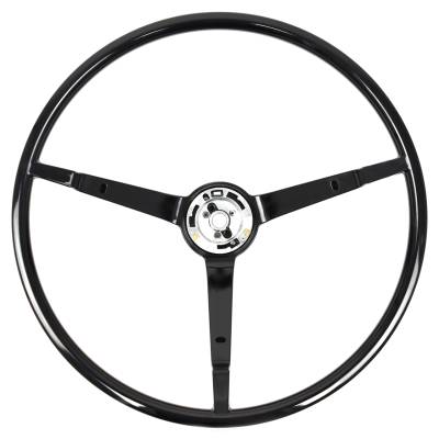 All Classic Parts - 65 - 66 Mustang Steering Wheel ONLY, Standard, Black