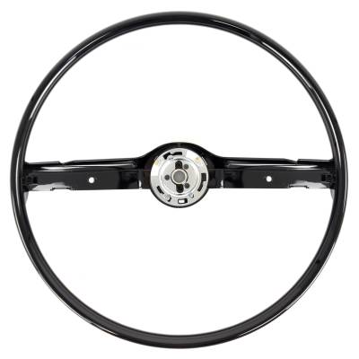 All Classic Parts - 68-69 Mustang Steering Wheel ONLY, Standard, Black
