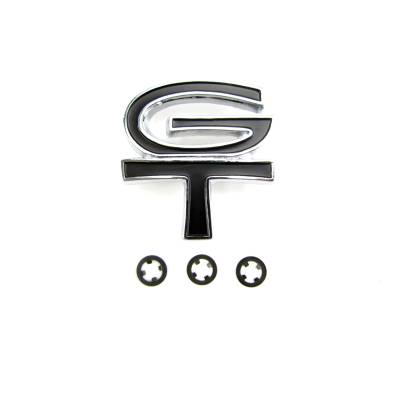 All Classic Parts - 67 Mustang Gas Cap Emblem, GT Black