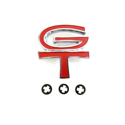 All Classic Parts - 68 Mustang Gas Cap Emblem, GT Red