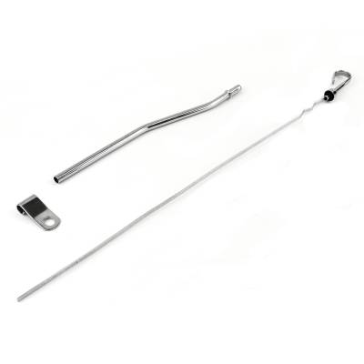 All Classic Parts - 65-73 Mustang Oil Dipstick w/ Tube & Adjustable Bracket, Small Block 20 1/4" long