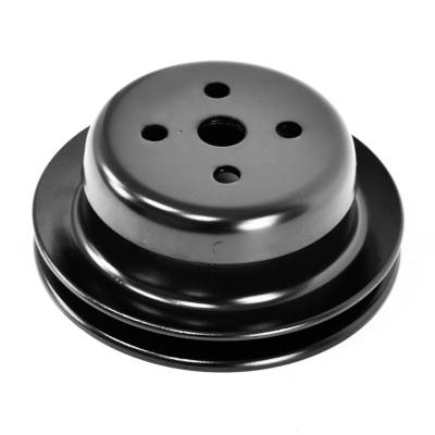 All Classic Parts - 65 Mustang Water Pump Pulley 6 Cylinder, Single Groove, Black (5" OD)