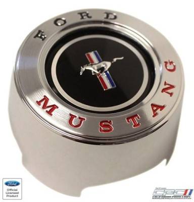 California Pony Cars - 1965-1966 Mustang Deluxe Wood Wheel Horn Button