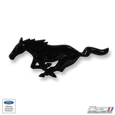 NXT-GENERATION - 1994-2004 Mustang Running Horse Emblem, BLACK